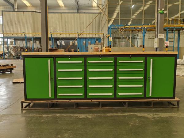 Banco de trabajo verde