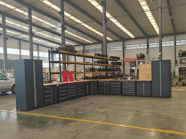 Gabinetes de organizador de garaje de metal combinado