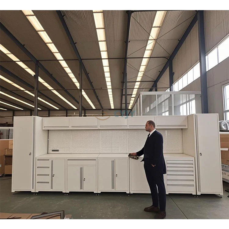 Taller Combinación de gabinete de garaje de acero